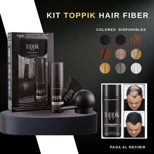 Kit Toppik con Cobertura Profesional para Huecos y Canas